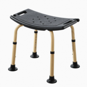 Aluminum Bath Stools Non-Slip Adjustable Shower Stool for Elderly Assistive Device Bathroom Stool Durable for Disabled Use