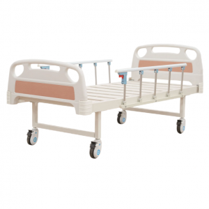 Cheap Price ISO Rectangle Shape ABS Manual Medical Hospital Bed with Wheels