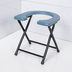 Foldable Toilet Seat Steel Commode Chair for the Elderly
