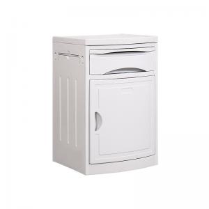 >Portable anti-lock braking system bedside table made of durable plastic for hospital furniture
